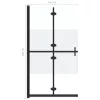 Selyemmatt ESG üveg összecsukható zuhanyfal 120 x 190 cm