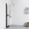 ESG tejüveg összecsukható zuhanyfal 110 x 190 cm