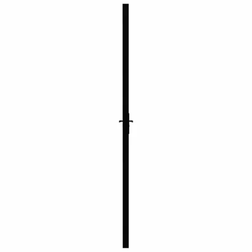 Fekete ESG üveg és alumínium beltéri ajtó 76 x 201,5 cm