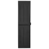 Fekete PP rattan kerti tárolószekrény 65 x 45 x 172 cm