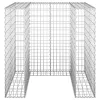 Horganyzott acél gabionfal szemeteskukához 110 x 100 x 110 cm