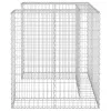 Horganyzott acél gabionfal szemeteskukához 110 x 100 x 110 cm