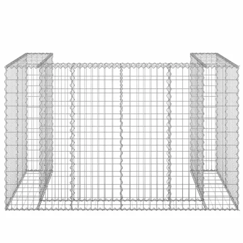 Horganyzott acél gabionfal szemeteskukákhoz 180 x 100 x 110 cm