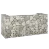 Horganyzott acél gabionfal szemeteskukákhoz 254 x 100 x 110 cm