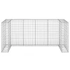 Horganyzott acél gabionfal szemeteskukákhoz 254 x 100 x 110 cm