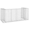 Horganyzott acél gabionfal szemeteskukákhoz 254 x 100 x 110 cm