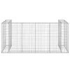 Horganyzott acél gabionfal szemeteskukákhoz 254 x 100 x 110 cm