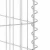 Horganyzott acél gabionfal szemeteskukákhoz 254 x 100 x 110 cm