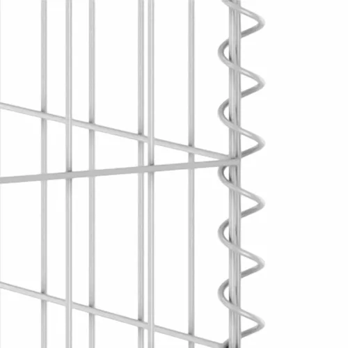 Horganyzott acél gabionfal szemeteskukákhoz 254 x 100 x 110 cm