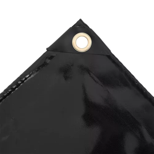 Fekete takaróponyva 650 g/m² 3 x 5 m