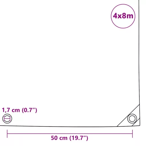 Takaróponyva 650 g/m² 4 x 8 m