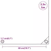 Takaróponyva 650 g/m² 3,5 x 5 m