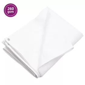 Fehér HDPE takaróponyva 260 g/m² 6 x 8 m