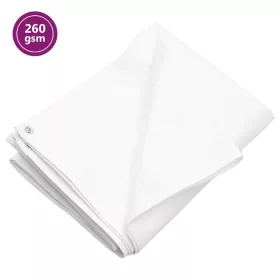 Fehér HDPE takaróponyva 260 g/m² 8 x 10 m