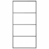Fekete matt ESG üveg és alumínium tolóajtó 102,5x205 cm