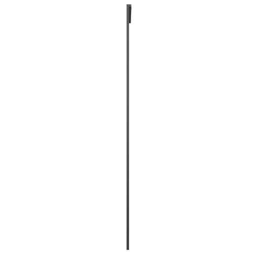 Fekete ESG üveg és alumínium tolóajtó 76 x 205 cm