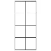 Fekete ESG üveg és alumínium tolóajtó 90 x 205 cm