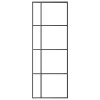 Fekete matt ESG üveg és alumínium tolóajtó 76x205 cm