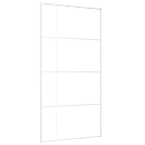 Fehér ESG üveg és alumínium tolóajtó 102,5x205 cm