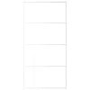 Fehér ESG üveg és alumínium tolóajtó 102,5x205 cm