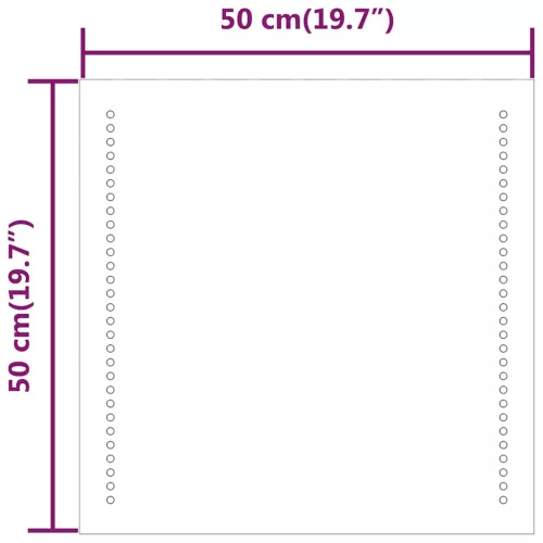 LED-es fürdőszobatükör 50x50 cm