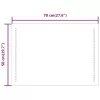 LED-es fürdőszobatükör 70x50 cm