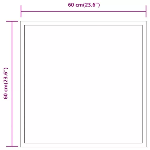 LED-es fürdőszobatükör 60x60 cm