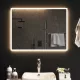 LED-es fürdőszobatükör 80x60 cm
