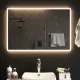 LED-es fürdőszobatükör 90x60 cm