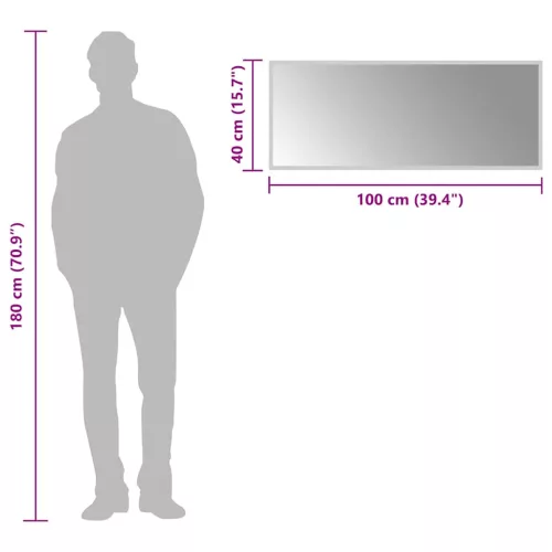 LED-es fürdőszobatükör 100x40cm
