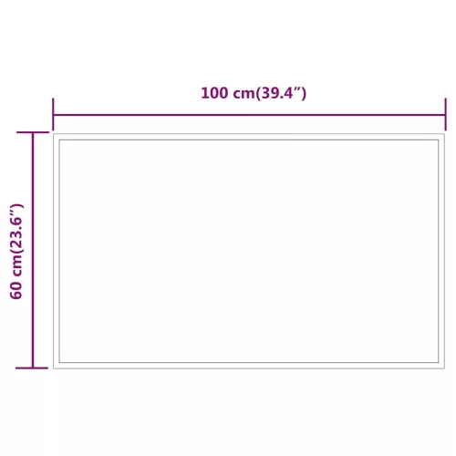 LED-es fürdőszobatükör 100x60 cm