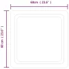 LED-es fürdőszobatükör 60x60 cm