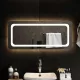 LED-es fürdőszobatükör 90x40 cm