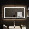 LED-es fürdőszobatükör 90x50 cm