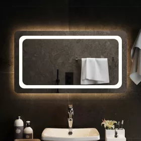 LED-es fürdőszobatükör 90x50 cm