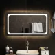 LED-es fürdőszobatükör 90x50 cm
