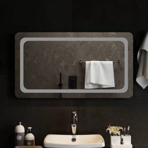 LED-es fürdőszobatükör 90x50 cm