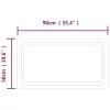 LED-es fürdőszobatükör 90x50 cm