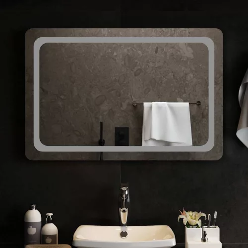 LED-es fürdőszobatükör 90x60 cm