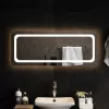 LED-es fürdőszobatükör 100x40cm