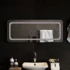 LED-es fürdőszobatükör 100x40cm