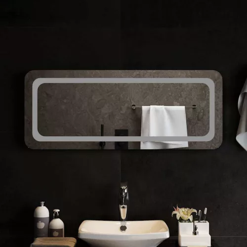 LED-es fürdőszobatükör 100x40cm