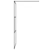 Fekete selyemmatt ESG üveg zuhanyfal 100 x 195 cm