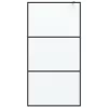 Fekete ESG tejüveg zuhanyfal 100 x 195 cm