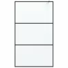 Fekete ESG tejüveg zuhanyfal 115x195 cm