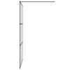Fekete ESG tejüveg zuhanyfal 115x195 cm