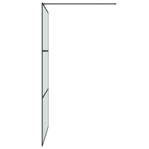 Fekete ESG tejüveg zuhanyfal 115x195 cm