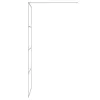 Ezüstszínű átlátszó ESG üveg zuhanyfal 80 x 195 cm