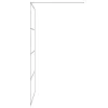 Ezüstszínű átlátszó ESG üveg zuhanyfal 115x195 cm
