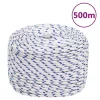 Fehér polipropilén hajókötél 10 mm 500 m